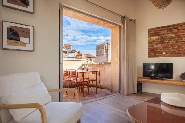 Historic center, air conditioning, terrace, rooftop views, Toulouse