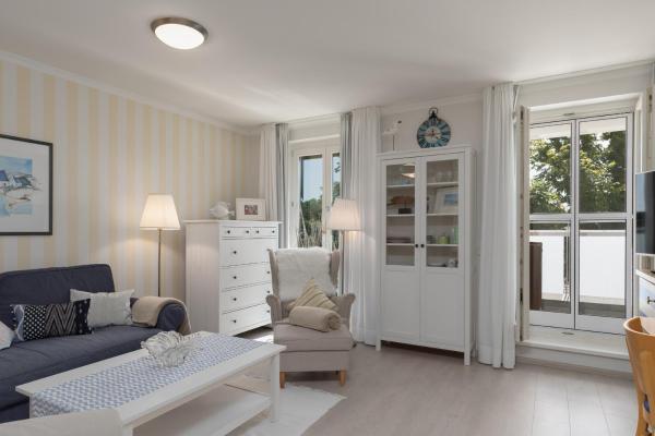 Nella foto è visibile l'oggetto 5-Sterne-Ferienapartment Dünensand direkt am Kurstrand situato nella città di Zingst.