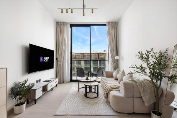A la foto es mostra l'objecte New! Cozy 1BR in Binghatti House Pool and Gym in JVC situat a la ciutat de Dubai.