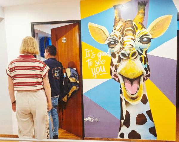 På billedet ses objektet Magic Packer Hostel beliggende i byen Cusco.