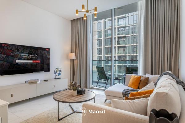 A la foto es mostra l'objecte Manzil - 1BR Urban Living near Downtown in District One situat a la ciutat de Dubai.