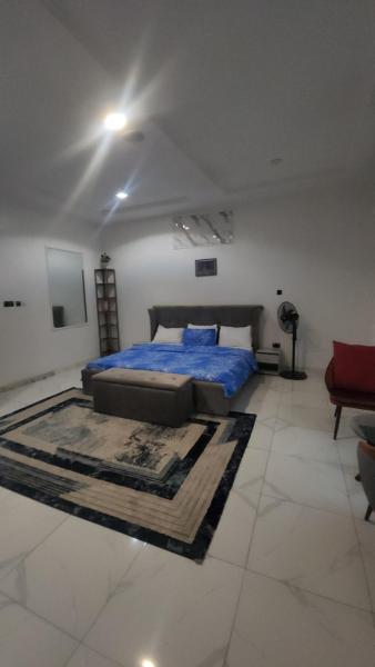 A la foto es mostra l'objecte Tasteful 1bed luxury Apartment, Adeniyi Jones ,3Min to the Airport ,24hours Power situat a la ciutat de Ikeja.