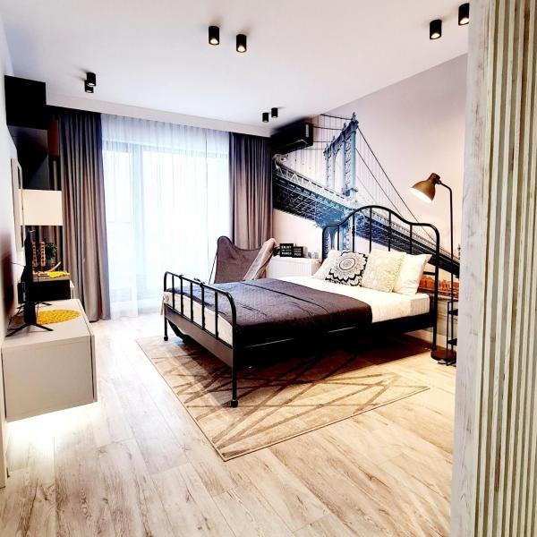 A la foto es mostra l'objecte Uverturii Studio Apartment 113 - Free Parking situat a la ciutat de Bucarest.