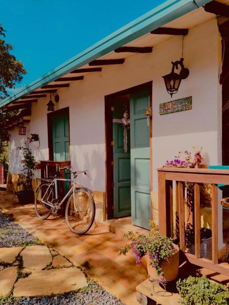 A la foto es mostra l'objecte Villa Paula situat a la ciutat de Barichara.