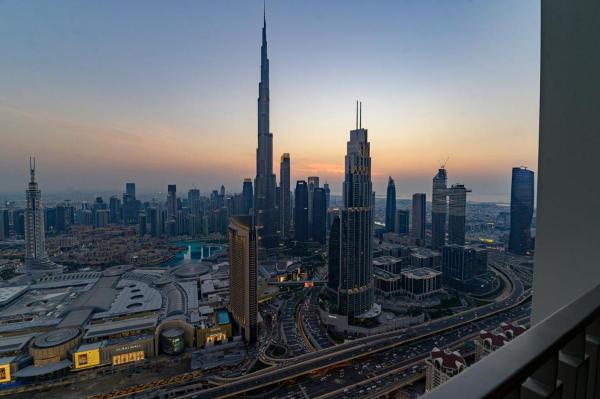 På billedet ses objektet Stunning Apartment - Downtown View 2 - Tower 1 - Fountain and Burj Khalifa view 61st floor beliggende i byen Dubai.
