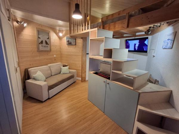 På billedet ses objektet Très beau Studio au Centre de Tignes Val Claret beliggende i byen Tignes.