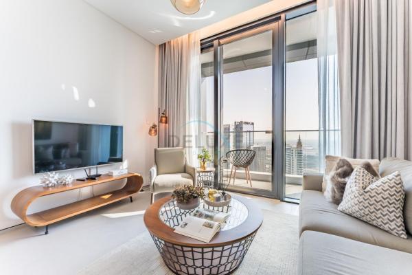 A la foto es mostra l'objecte Balcony Facing the Marina with Partial Sea Views, Steps from the Beach and a Short Walk to Ain Dubai and Tram, The Address Residences, Jumeirah Beach Residence by Deluxe Holiday Homes situat a la ciutat de Dubai.