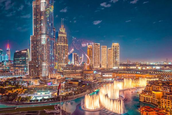 Na zdjęciu widoczny jest obiekt Elite Royal Apartment - Full Burj Khalifa & Fountain View - King położony w mieście Dubaj.