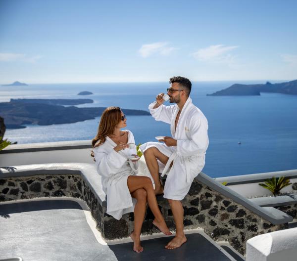 A la foto es mostra l'objecte Pegasus Spa Hotel situat a la ciutat de Imerovigli.