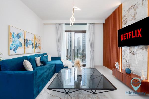 På billedet ses objektet Stunning 1BR l Creek Crescent Suite beliggende i byen Dubai.