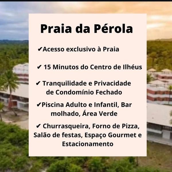 På billedet ses objektet Cond Praia Da Perola - Apt Rosa 7 beliggende i byen Ponta da Tulha.