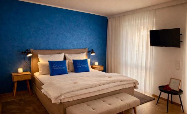 På billedet ses objektet Mein Träumchen Apartements- 5 Blau stillvoll und zentral übernachten beliggende i byen Spenge.