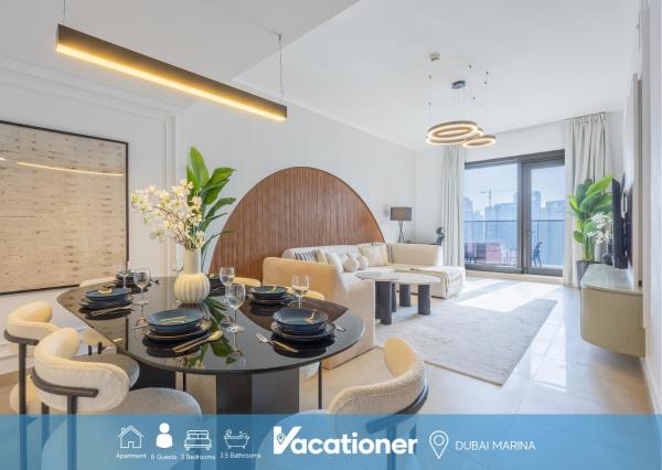 A la foto es mostra l'objecte Vacationer Holiday Homes I Luxury 2 Bedroom I Marina Views I Close to JBR Beach situat a la ciutat de Dubai.