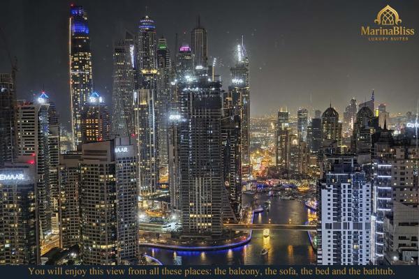 Auf dem Foto ist das Objekt Deluxe 5 stars Suite - JW Marriott-Marina Mall - Once you see it, you book it! in der Stadt Dubai zu sehen.