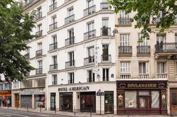 A la foto es mostra l'objecte Hotel Americain situat a la ciutat de París.