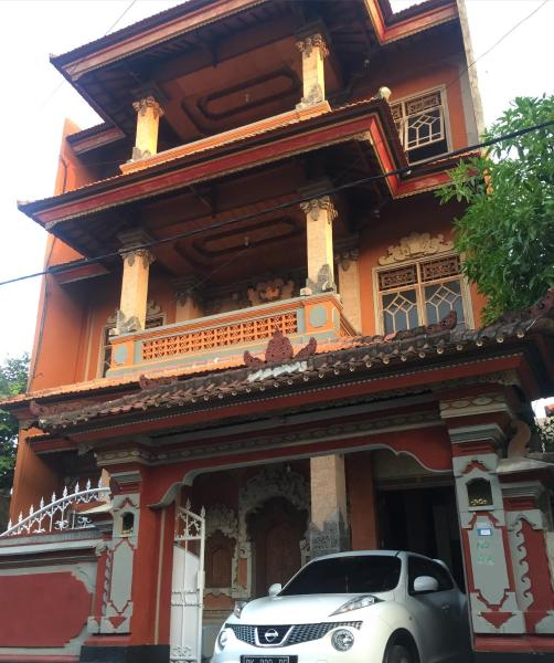 På billedet ses objektet Ratih Bali Hostel beliggende i byen Denpasar.