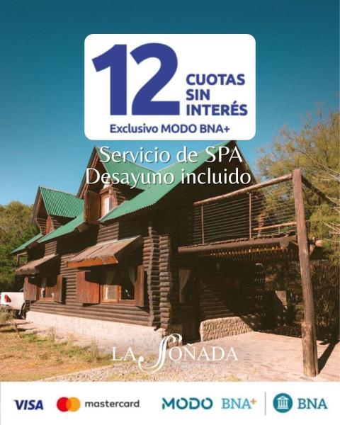 A la foto es mostra l'objecte La Soñada Cabañas & Spa situat a la ciutat de Merlo.