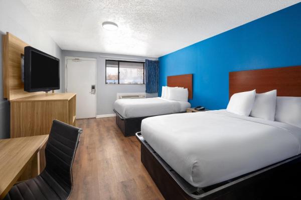 Kahden hengen huone - Kaksi parivuodetta - Savuton — 22 m² - Super 8 by Wyndham Portsmouth - Norfolk