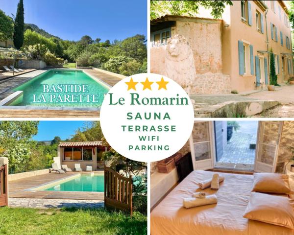 A la foto es mostra l'objecte Le Romarin - Piscine, Sauna et Vue - Charme Provençal Authenticité - Bastide La Parette situat a la ciutat de Auriol.