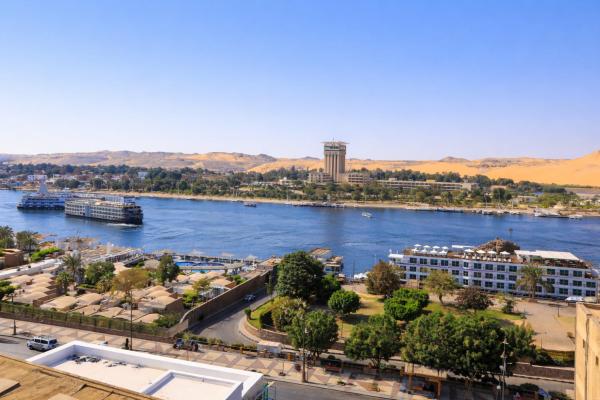 A la foto es mostra l'objecte Hapi Hotel situat a la ciutat de Aswan.
