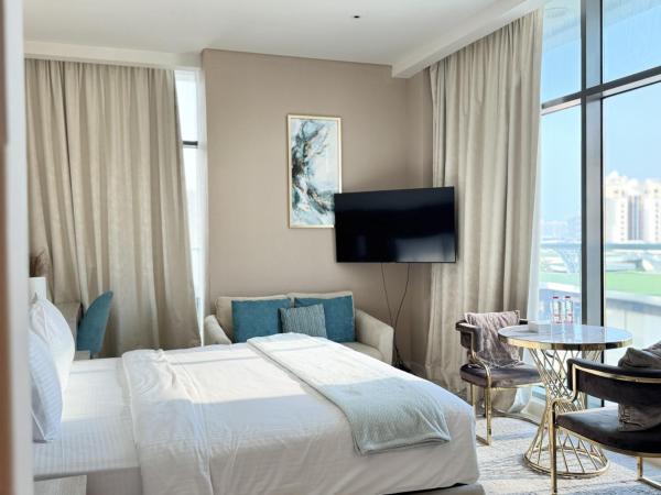 A la foto es mostra l'objecte Luxury studio with beach and pool access. situat a la ciutat de Dubai.