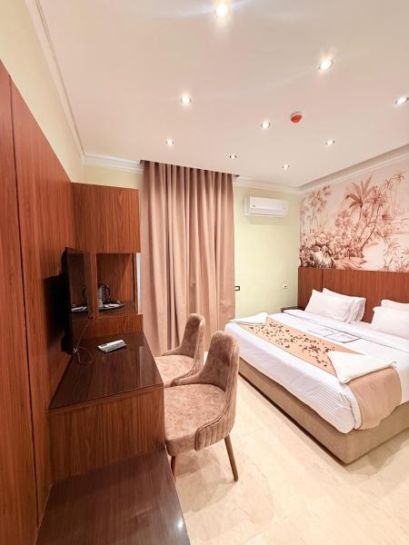 A la foto es mostra l'objecte Olivia Hotel situat a la ciutat de El Caire.