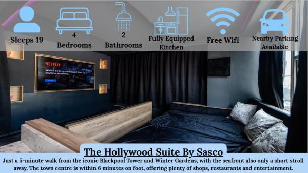 A la foto es mostra l'objecte Hollywood Suite Sasco Apartments situat a la ciutat de Blackpool.