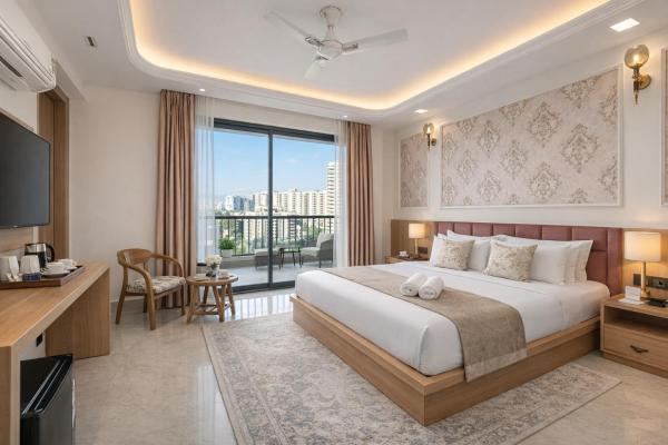 Qotel Signature - Premium Boutique Stay Near Golf Course Road & Rapid Metro, Gurgaon