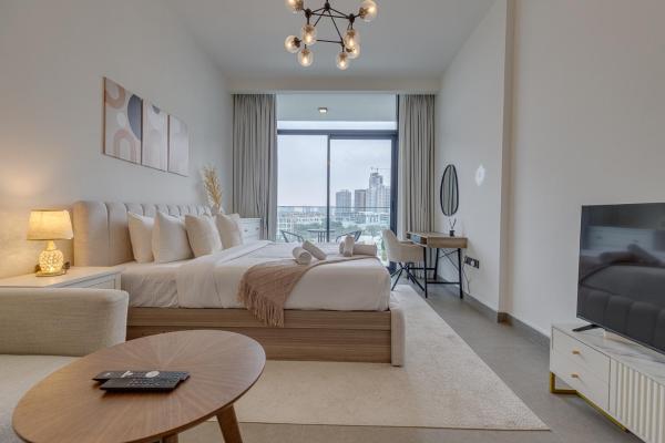 A la foto es mostra l'objecte Allsopp & Allsopp - Studio Apartment in Oxford Terraces, JVC situat a la ciutat de Dubai.