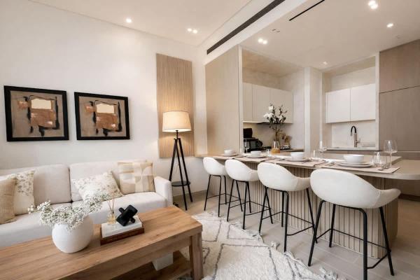 På billedet ses objektet Binghatti Royale Luxe 1BR W Private Pool Parking beliggende i byen Dubai.