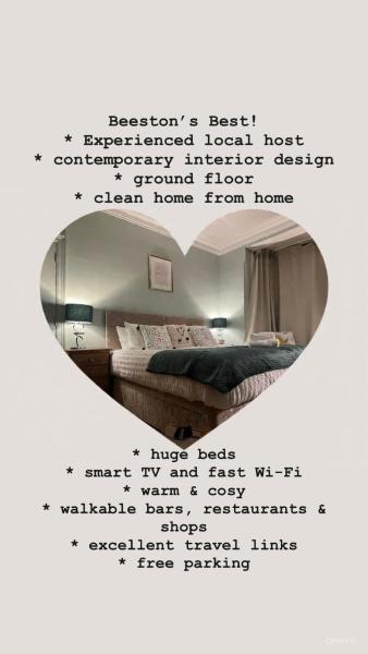 The Rose- Grd Floor, 2-5 Beds, Smarttv, Uni, Tram, M250 Fibre - Nottingham