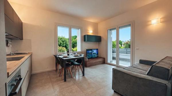 På billedet ses objektet Contea Apartment - Modern & Quiet Stay - Valpolicella beliggende i byen Pedemonte.