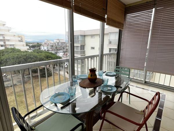 T2 Lumineux Au Port, Climatisation, Loggia Avec Vue, Parking Inclus - Fr-1-696-93 - Canet-en-Roussillon