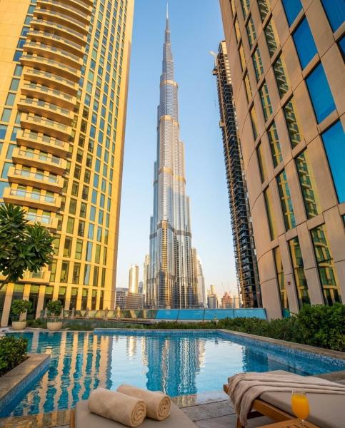A la foto es mostra l'objecte Burj Vista! Great High Floor View! Mall Connected! Amazing Pool, Gym and Location! situat a la ciutat de Dubai.