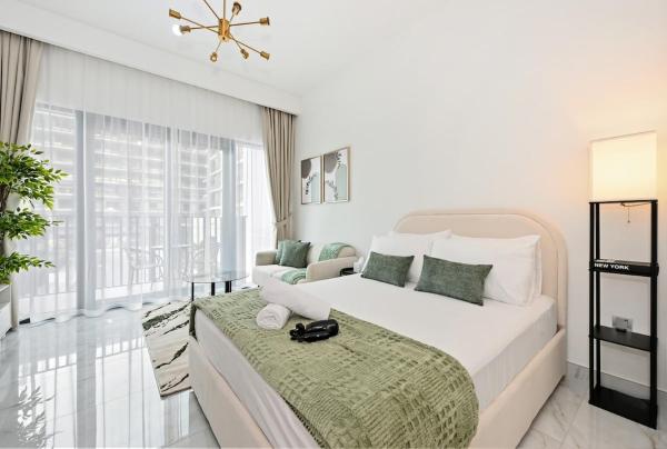 A la foto es mostra l'objecte Modern-Cozy Studio in Azizi Beach Oasis situat a la ciutat de Sabkhah.