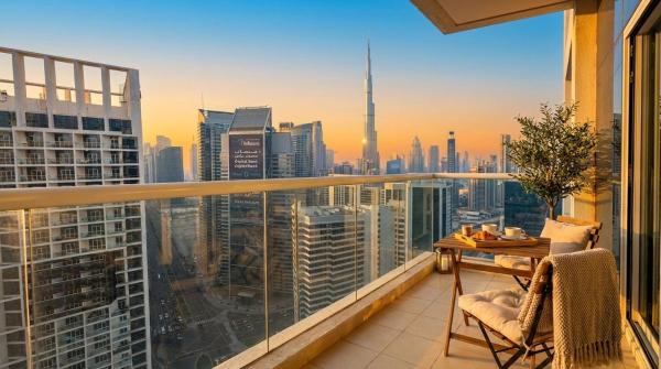 Na zdjęciu widoczny jest obiekt Damac Prive! Amazing Burj Khalifa and Canal View! Perfect Location! położony w mieście Dubaj.