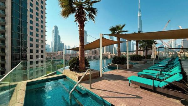 Na fotografii je vidět objekt Luxury 1BR in 5star Hotel, 2 pools, Gym, Spa, Restaurants on site nacházející se ve městě Dubaj.