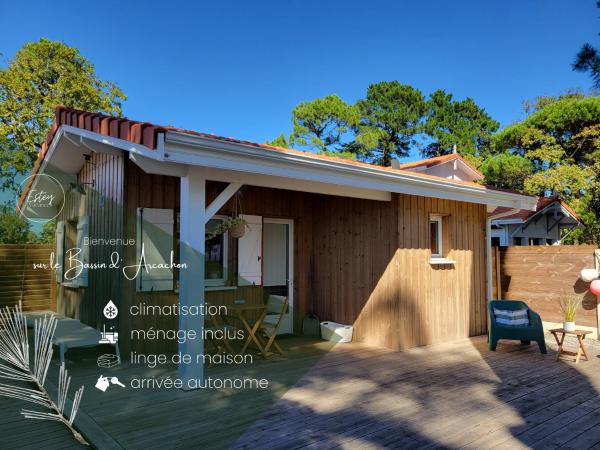 A la foto es mostra l'objecte La Cabane de l'Estran au bord de mer situat a la ciutat de Lanton.