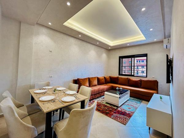 Spacious Apartment 102m2 3 Bedrooms 2 Bathrooms 8 Guests Elevator Self Check in, Marrakech