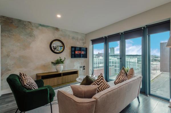 Luxury 2-bed Apt By Royal Albert Dock & M&s Arena - バーケンヘッド