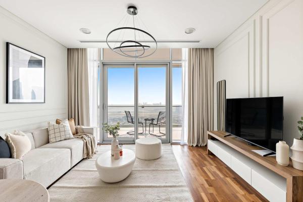 På billedet ses objektet Silkhaus Vacation Homes 1BR with Burj Khalifa View at Burj Daman DIFC beliggende i byen Dubai.