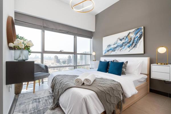 På billedet ses objektet Onyx Tower 2 - Modern Bedroom with Amazing Views beliggende i byen Dubai.