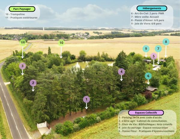 A la foto es mostra l'objecte Eco-lodge Ecoute la Vie situat a la ciutat de Lunay.