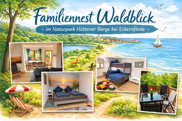 Familiennest Waldblick - Im Naturpark Hütten Bei Eckernförde - Sehestedt