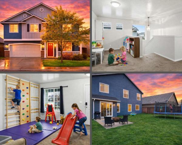 5 Br Family Fun Sleep 12 Climbing Wall & Games - Meridian, ID