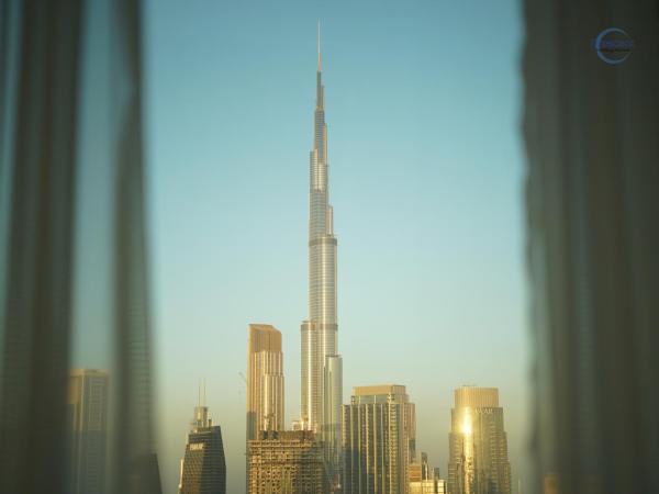 A la foto es mostra l'objecte Skyline Living 5BR Penthouse with Burj Khalifa View situat a la ciutat de Dubai.