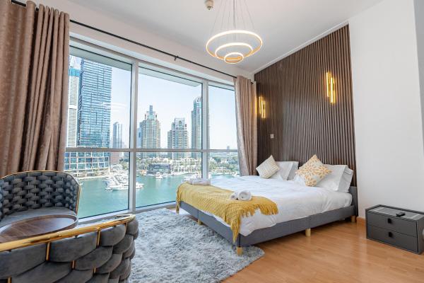 A la foto es mostra l'objecte Stunning Marina Views Apartment situat a la ciutat de Dubai.