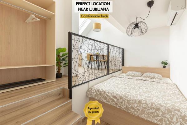 En la foto se muestra el objeto House Pr'Španc ubicado en la ciudad de Koseze.