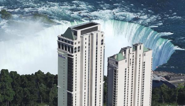 A la foto es mostra l'objecte Hilton Niagara Falls/ Fallsview Hotel and Suites situat a la ciutat de Niagara Falls.