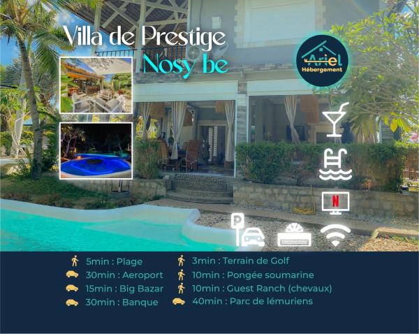 A la foto es mostra l'objecte Villa près du golf Nosy be situat a la ciutat de Bemoko.